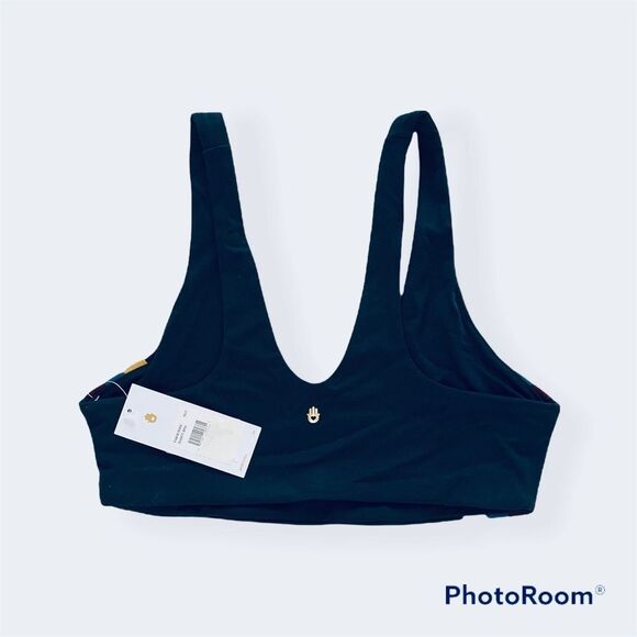 NWT Spiritual Gangster Shakti Brami Rainbow Stripe in Navy - Picture 3 of 11